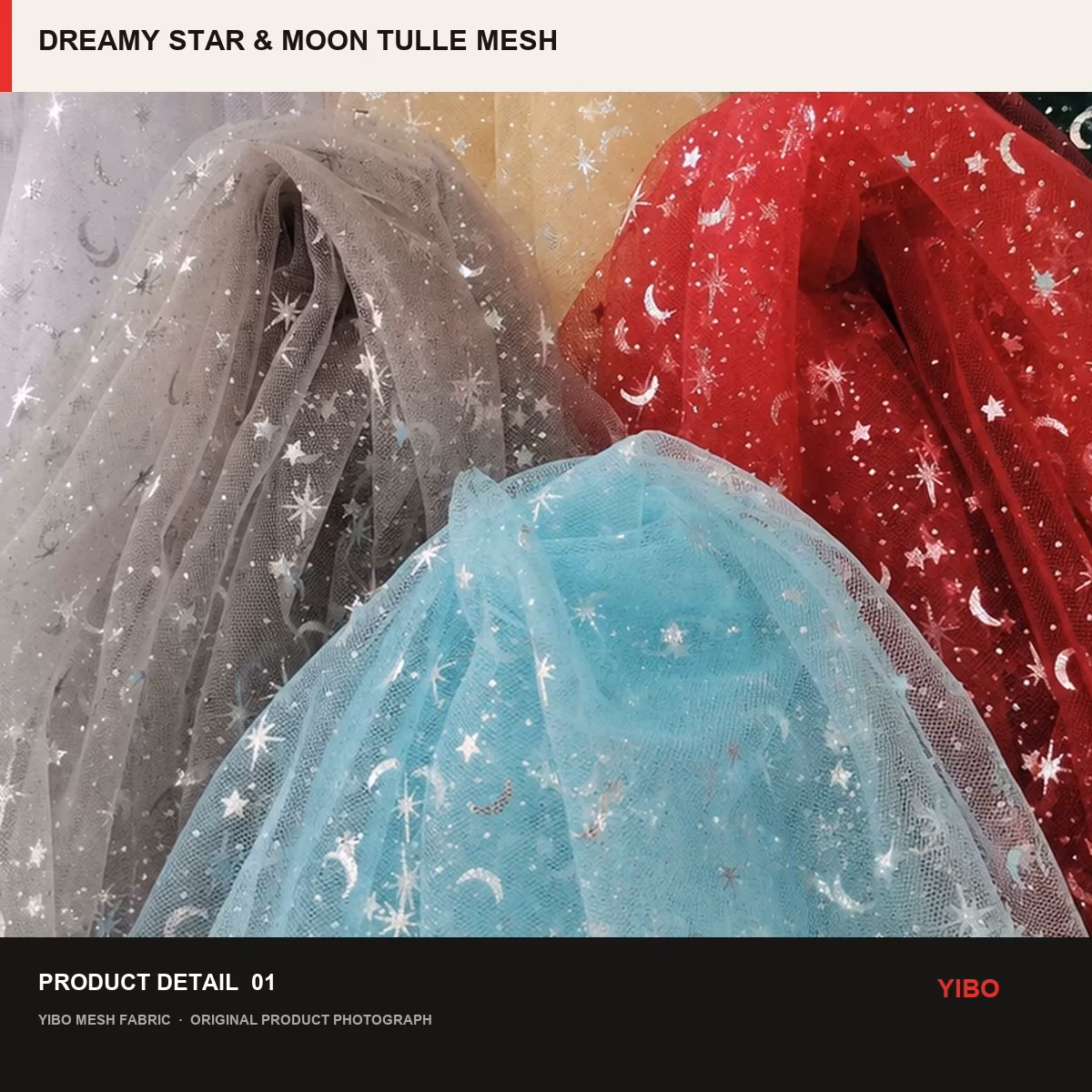 DREAMY STAR & MOON TULLE MESH