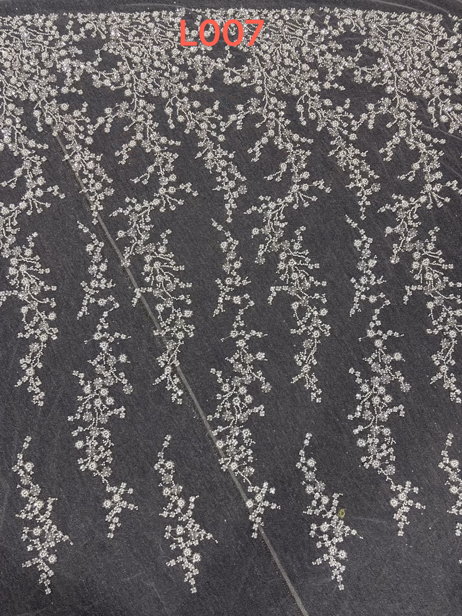 SEQUIN EMBROIDERED MESH L007