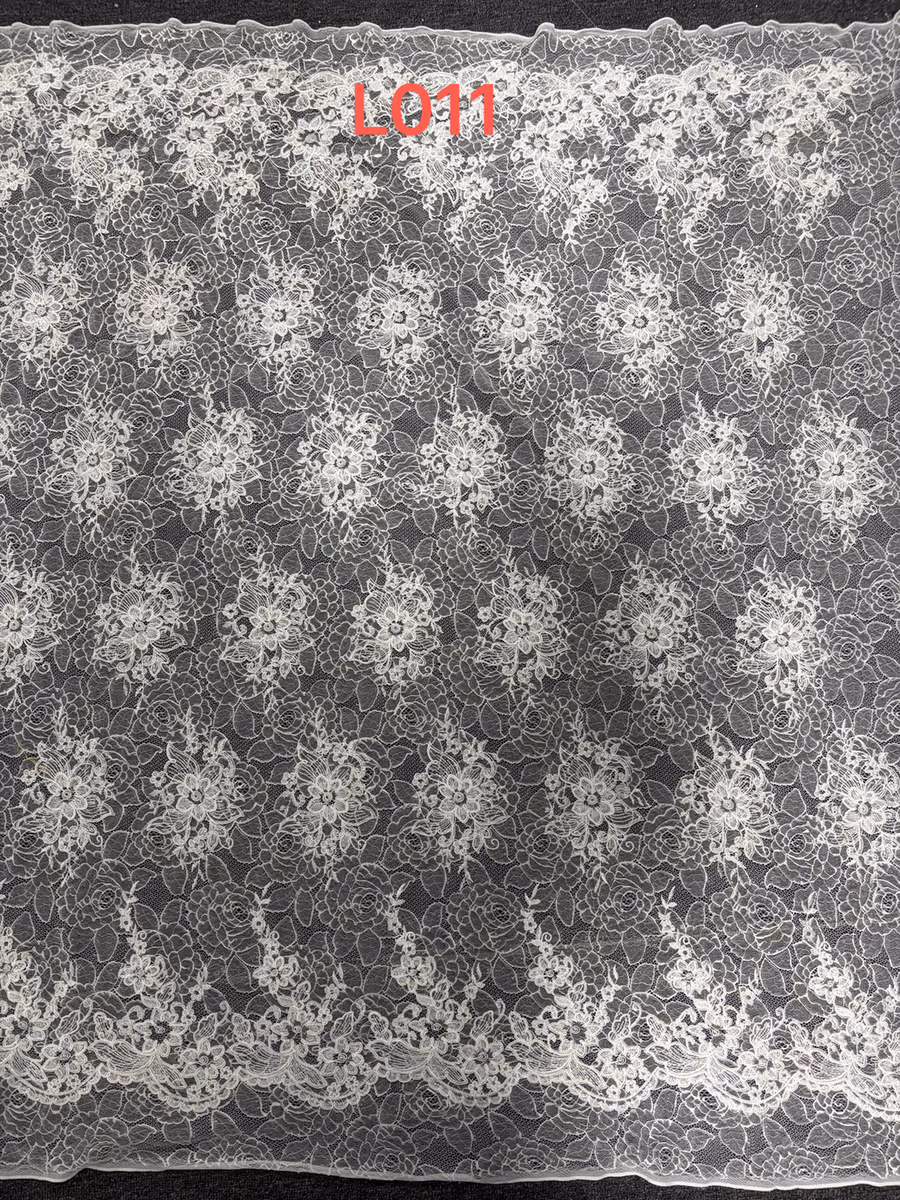 SEQUIN EMBROIDERED MESH L011