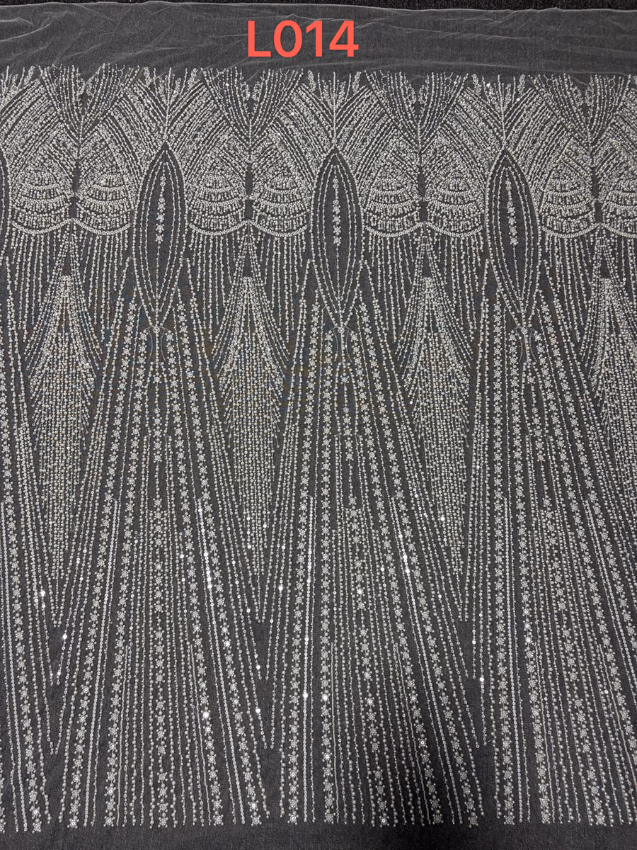 SEQUIN EMBROIDERED MESH L014