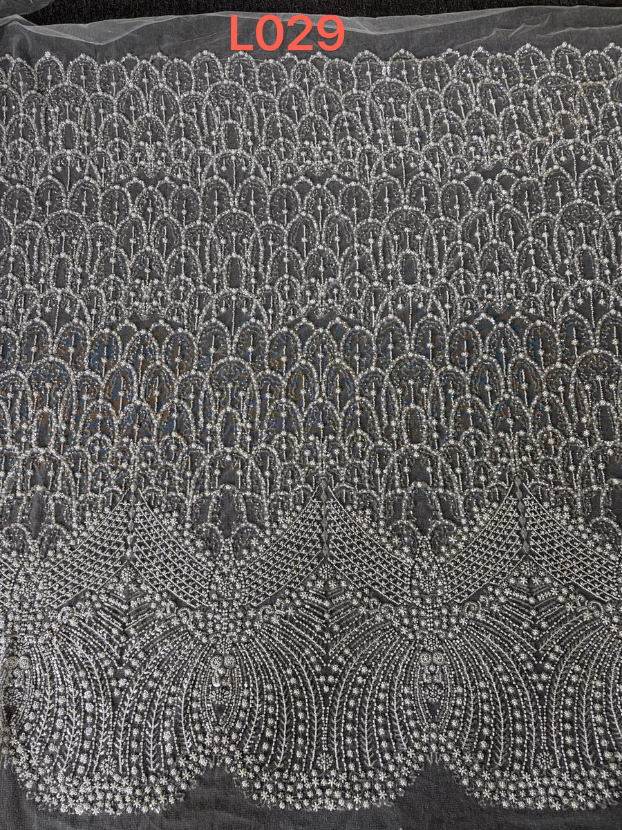SEQUIN EMBROIDERED MESH L029