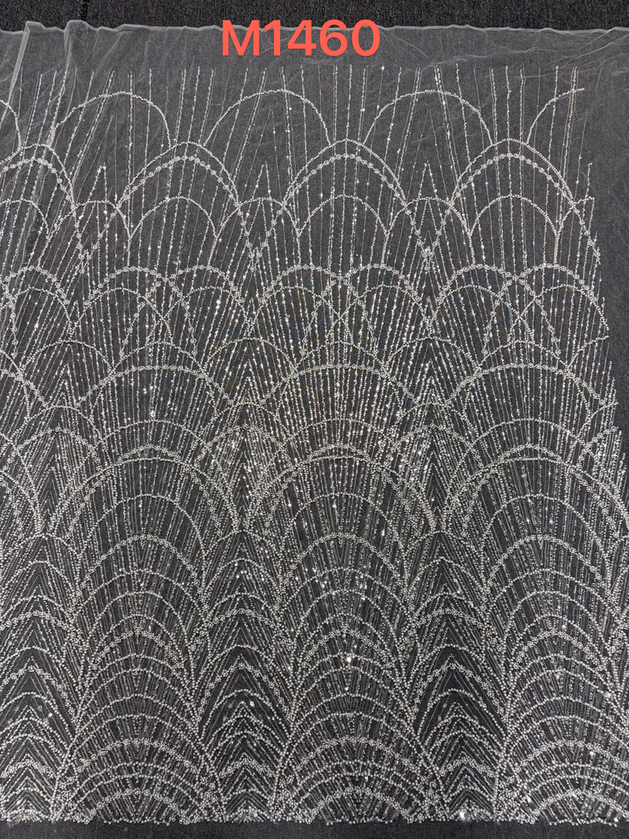 SEQUIN EMBROIDERED MESH M1460