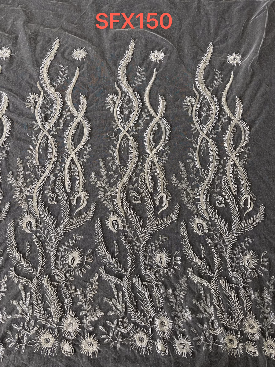 SEQUIN EMBROIDERED MESH SFX150