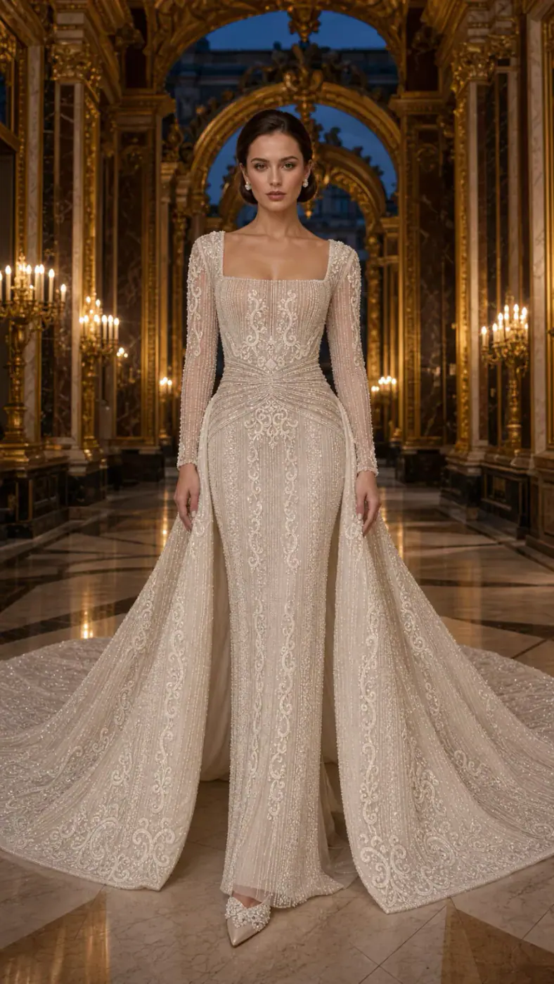 SEQUIN EMBROIDERED MESH L006