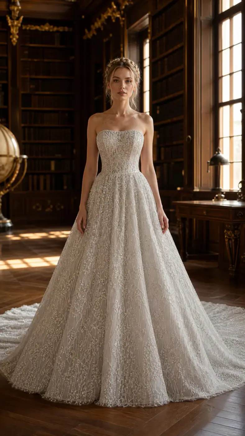 SEQUIN EMBROIDERED MESH L017