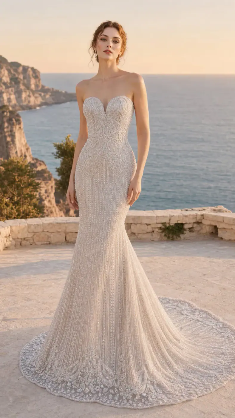 SEQUIN EMBROIDERED MESH L018