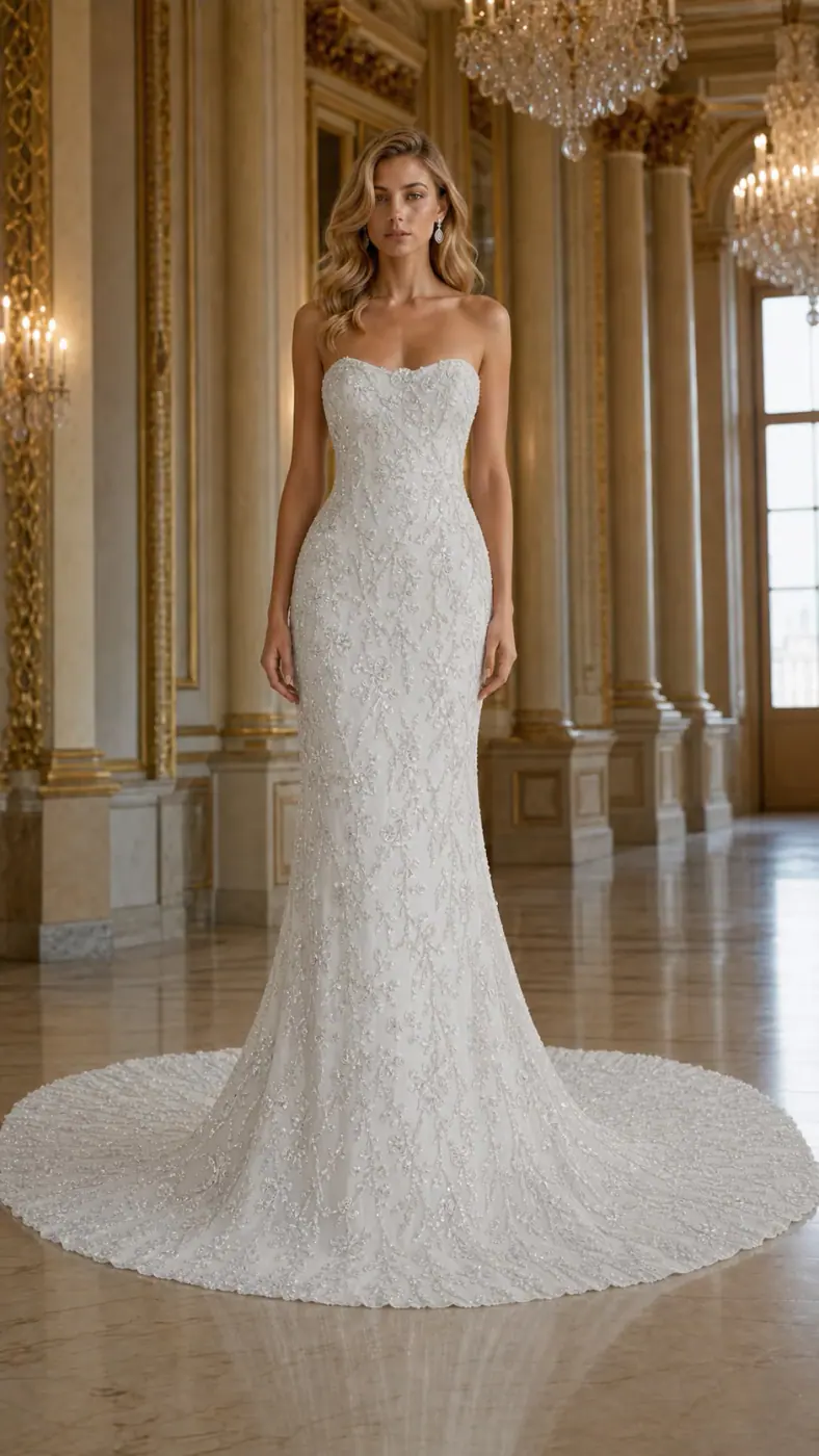 SEQUIN EMBROIDERED MESH L077
