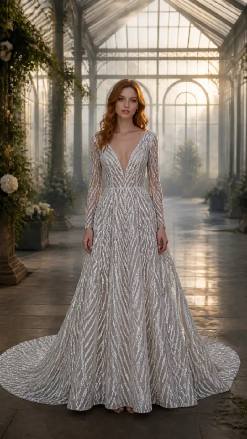 SEQUIN EMBROIDERED MESH LT344