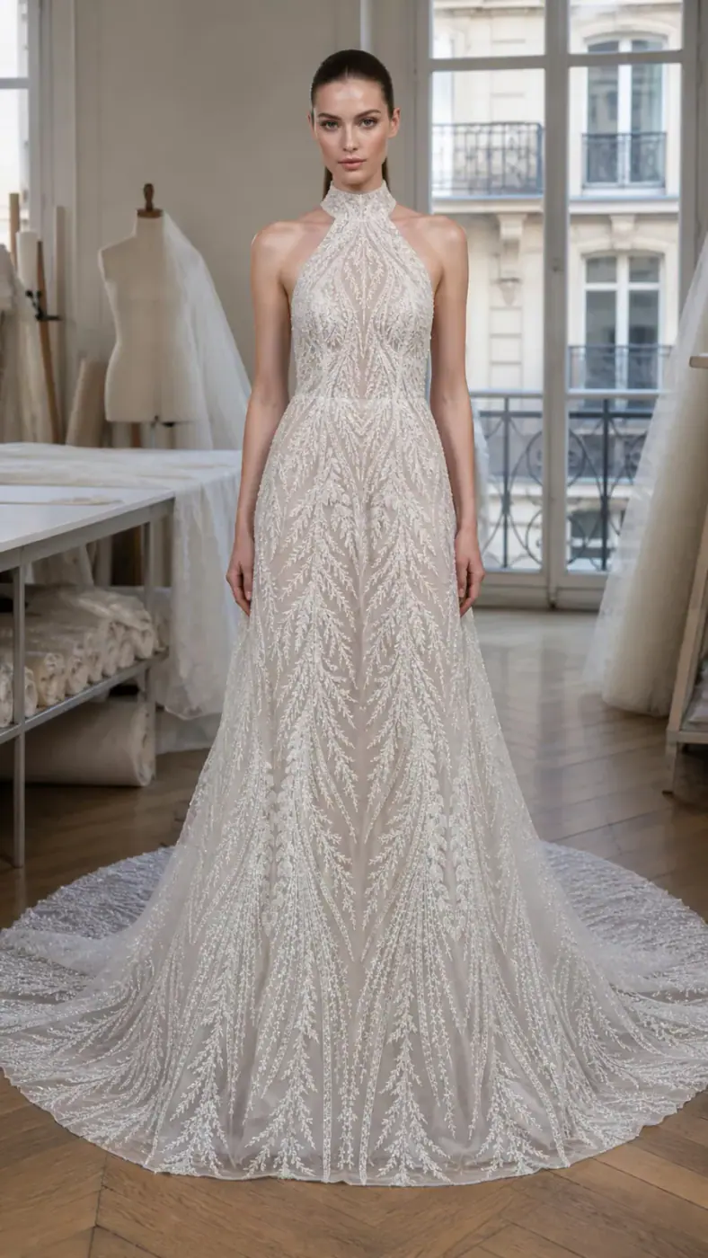 SEQUIN EMBROIDERED MESH Pa006