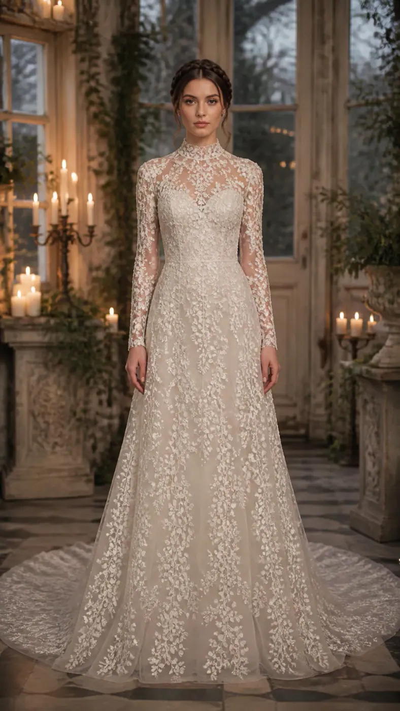 SEQUIN EMBROIDERED MESH YL014