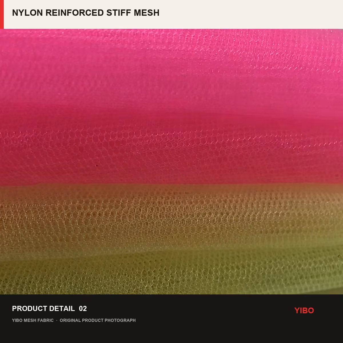 NYLON REINFORCED STIFF MESH fabric detail 1