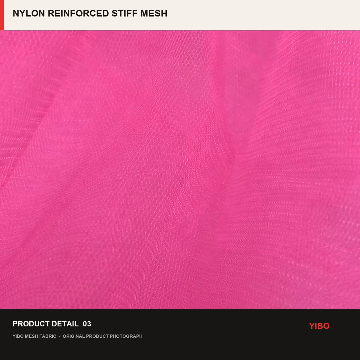 NYLON REINFORCED STIFF MESH fabric detail 2