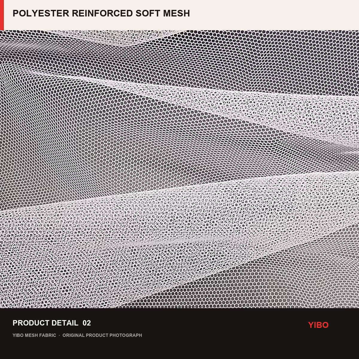 POLYESTER REINFORCED SOFT MESH fabric detail 1