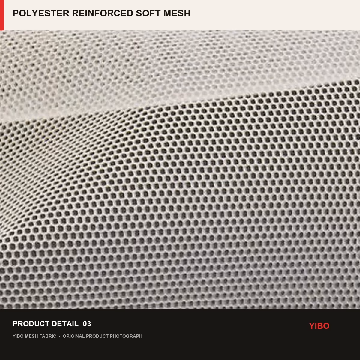 POLYESTER REINFORCED SOFT MESH fabric detail 2