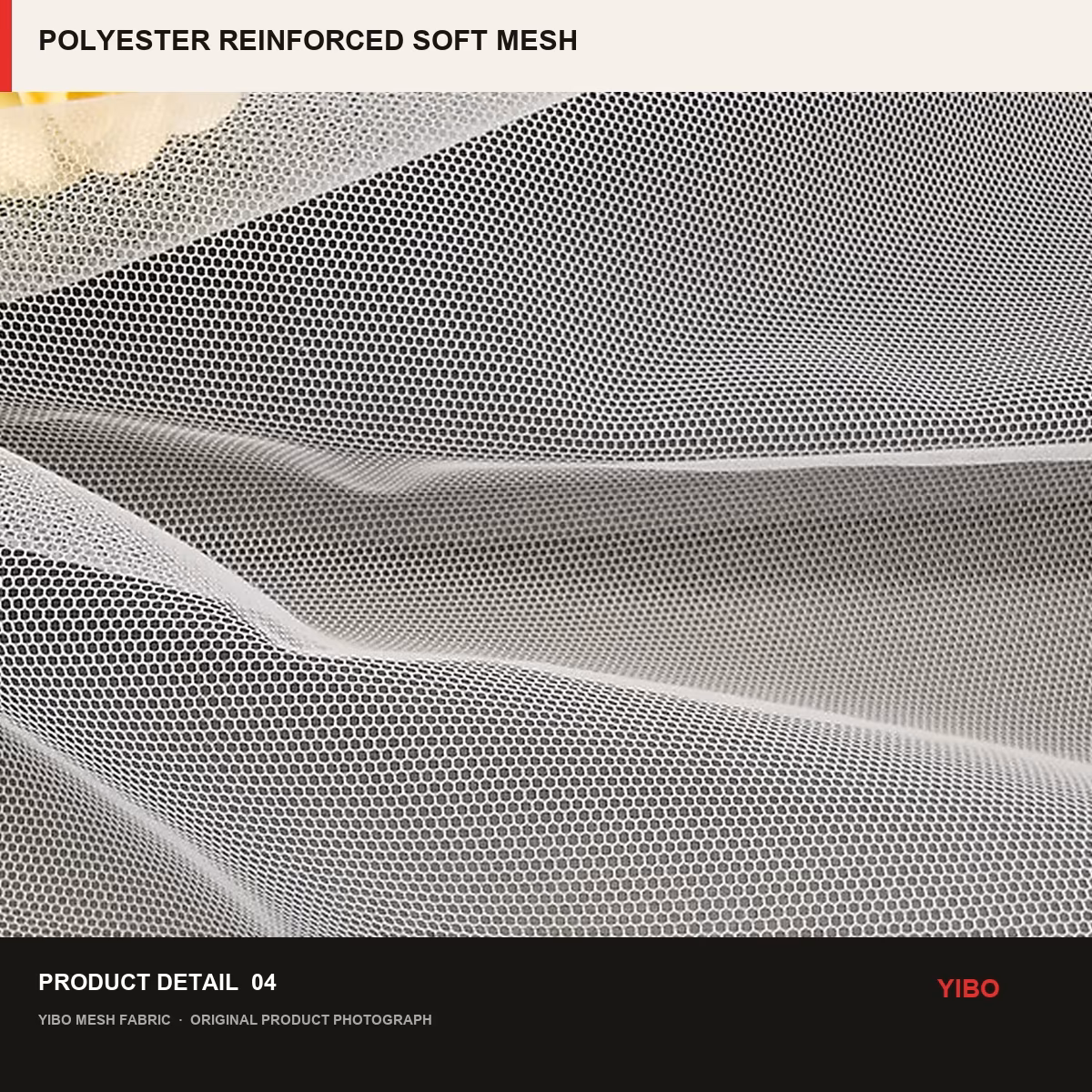 POLYESTER REINFORCED SOFT MESH fabric detail 3