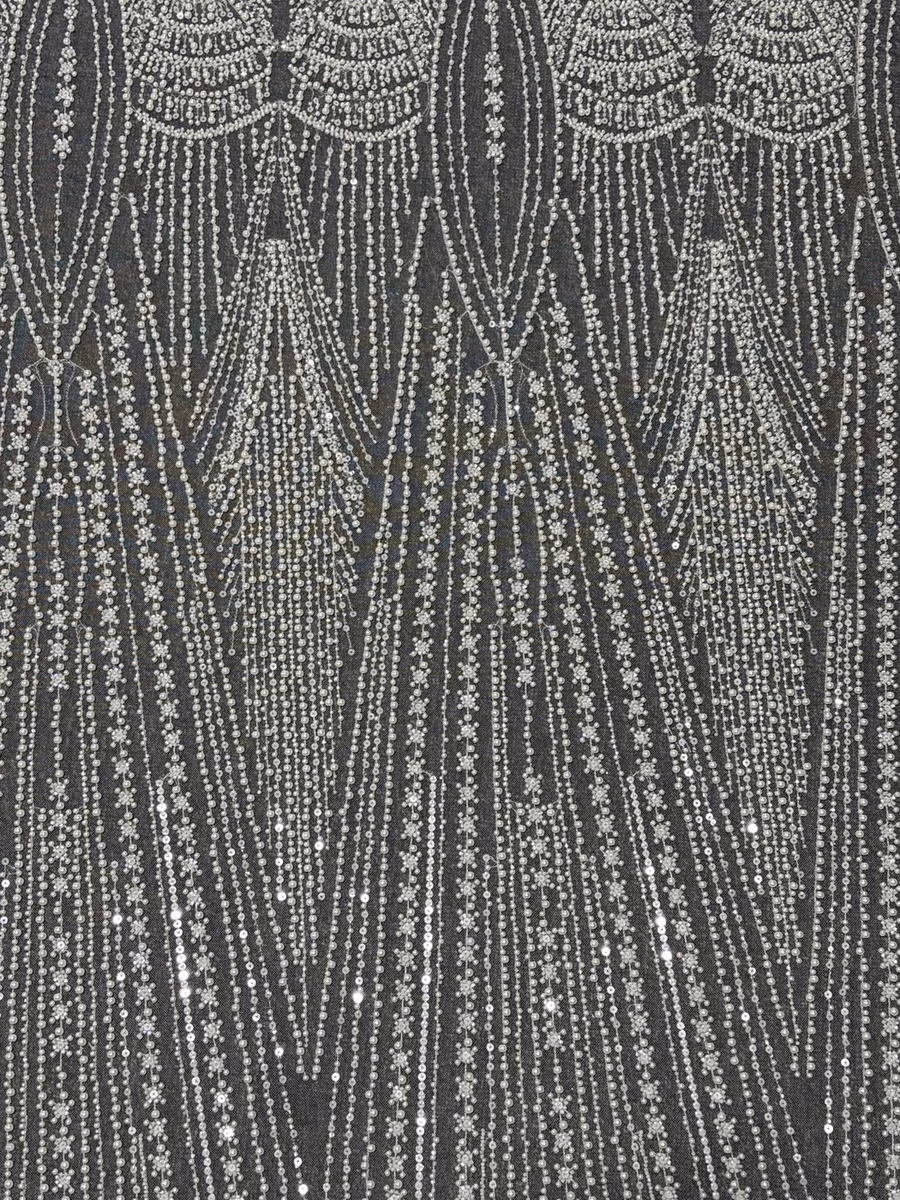 SEQUIN EMBROIDERED MESH L014 fabric detail 2