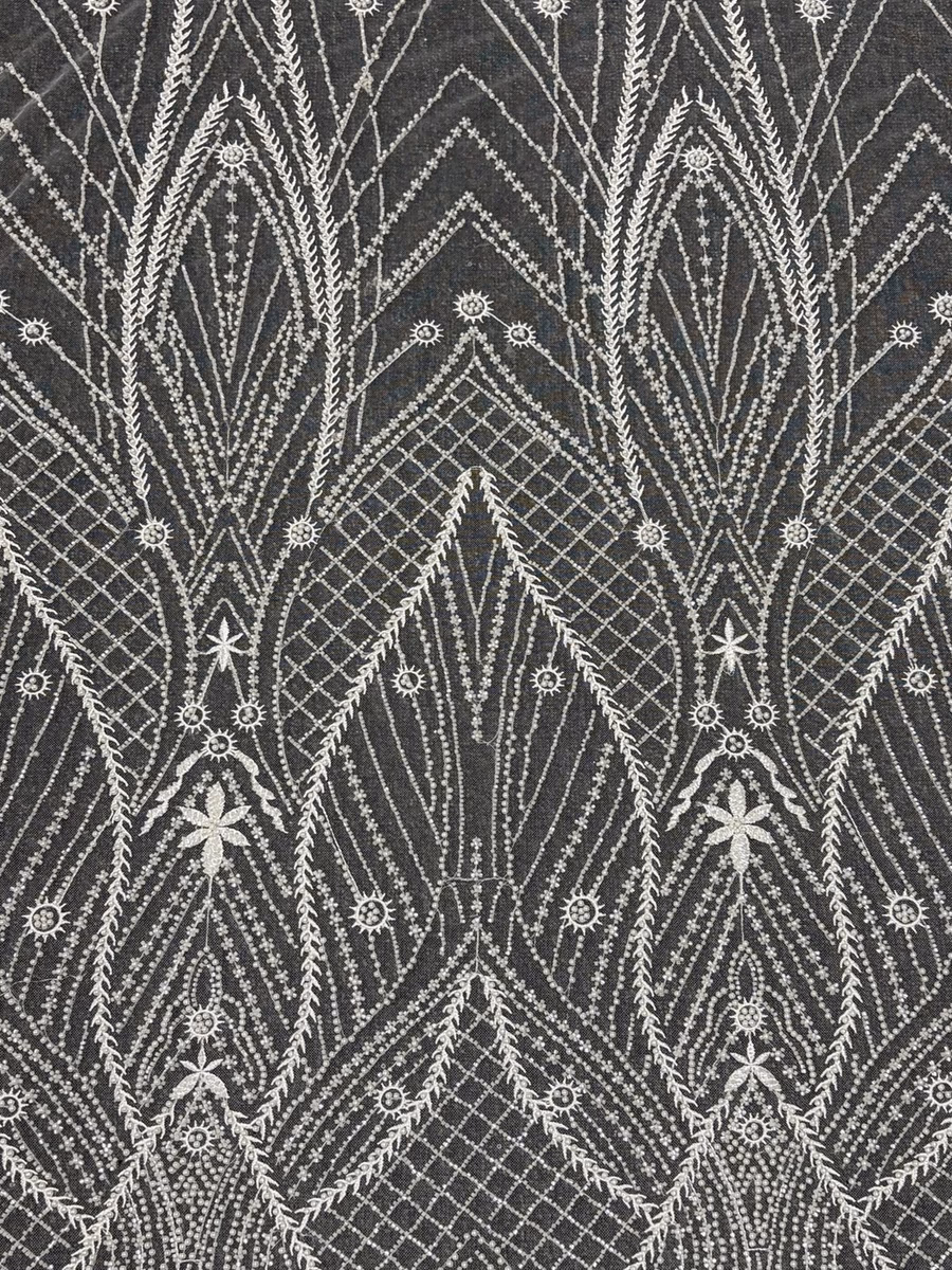 SEQUIN EMBROIDERED MESH L021 fabric detail 2
