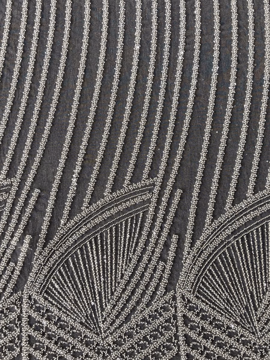 SEQUIN EMBROIDERED MESH LT366 fabric detail 2