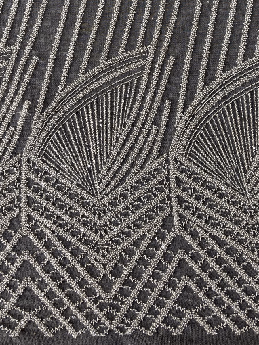 SEQUIN EMBROIDERED MESH LT366 fabric detail 3