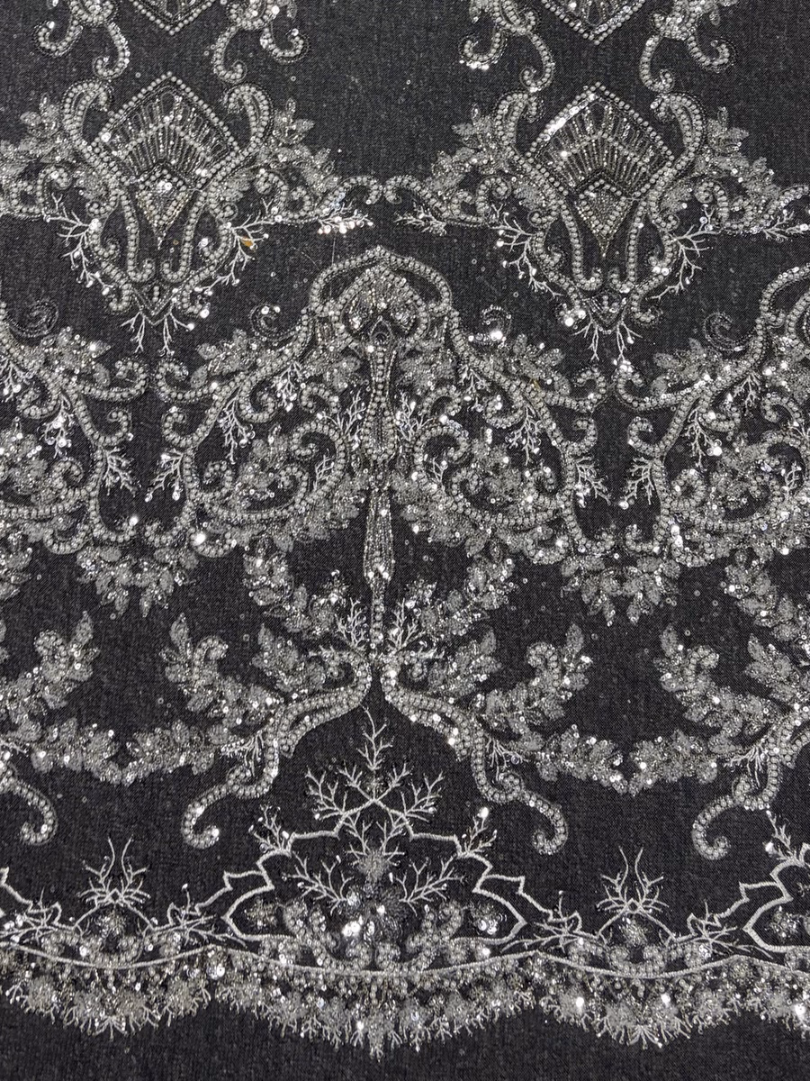 SEQUIN EMBROIDERED MESH SFX25 fabric detail 3