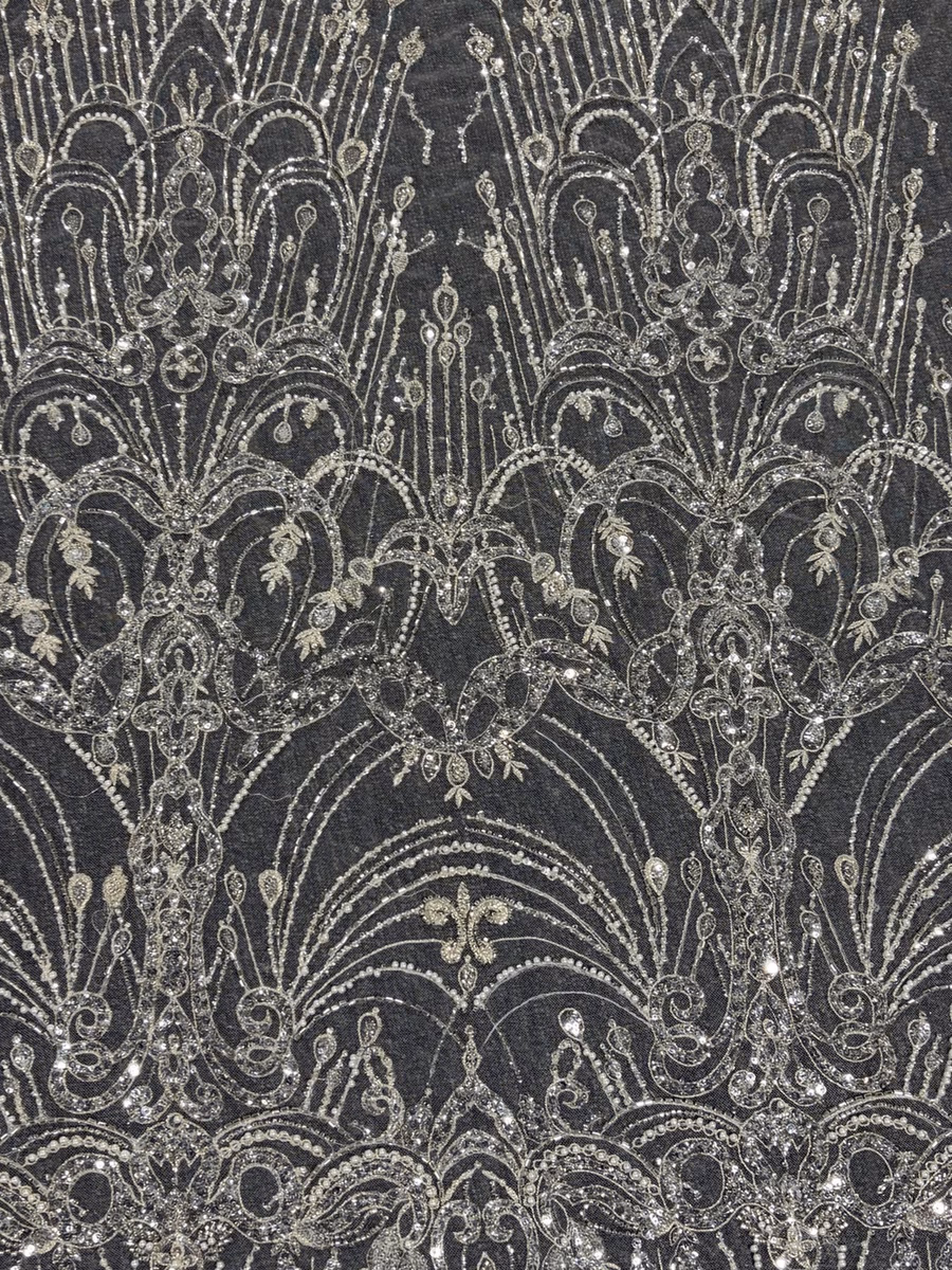 SEQUIN EMBROIDERED MESH SFXB fabric detail 2