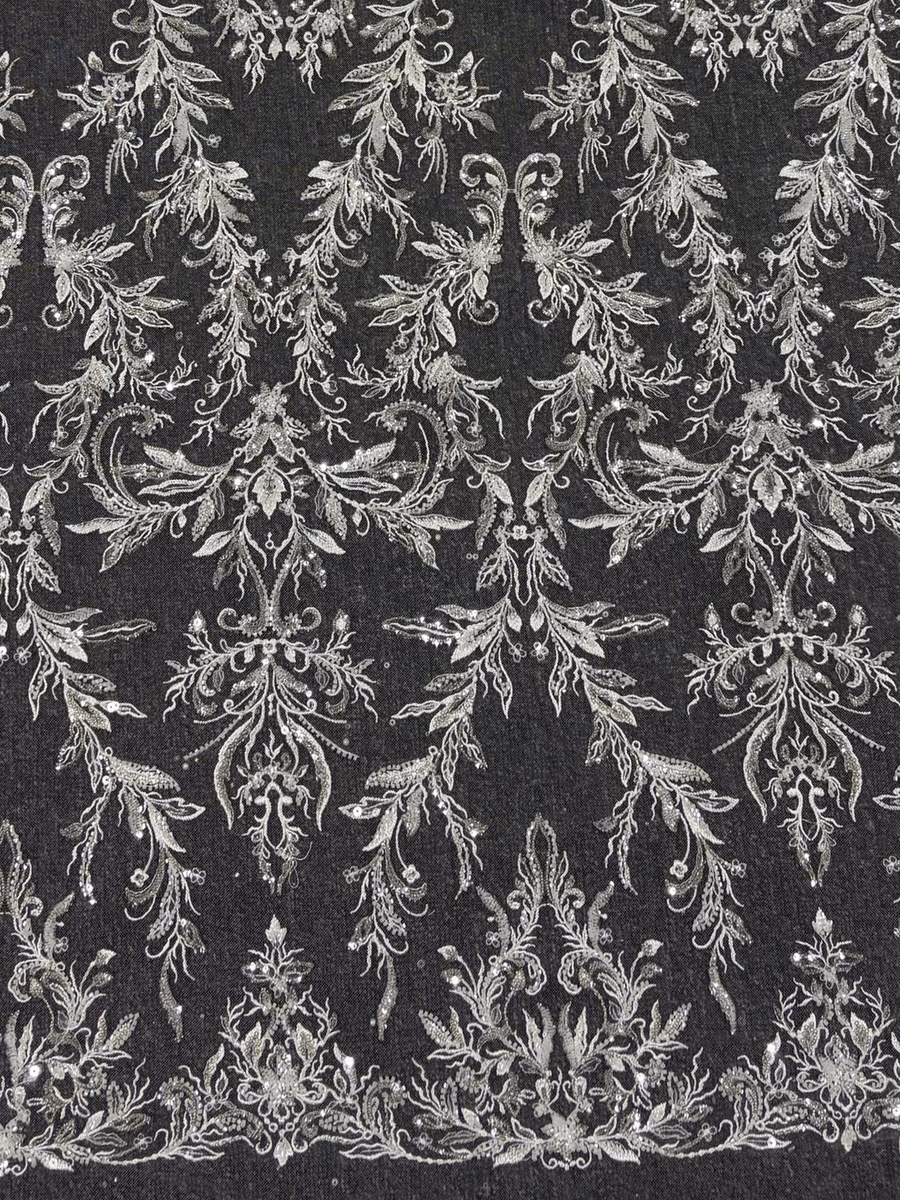 SEQUIN EMBROIDERED MESH YL3712 fabric detail 3