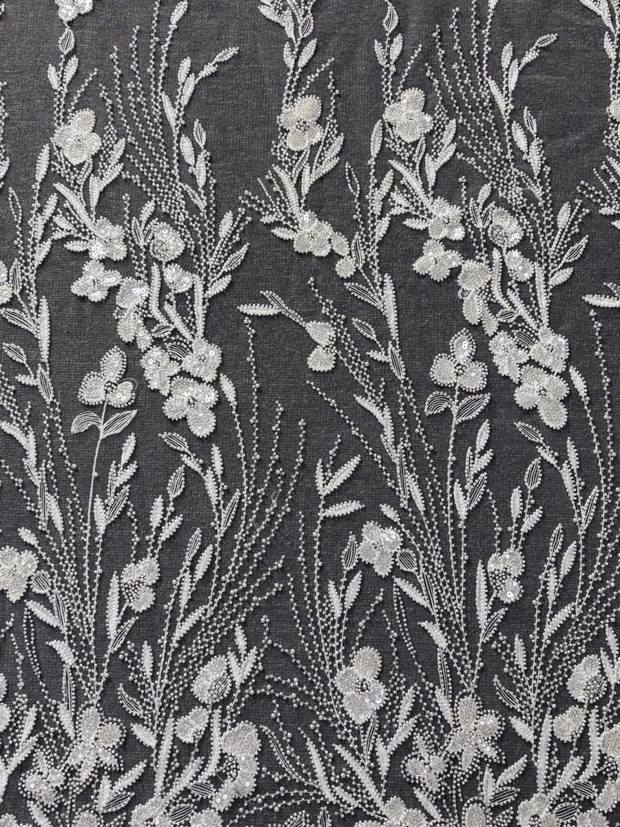 SEQUIN EMBROIDERED MESH YZZX088 fabric detail 2