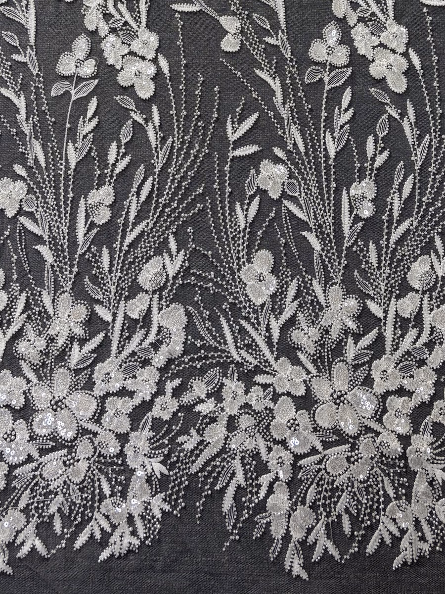 SEQUIN EMBROIDERED MESH YZZX088 fabric detail 3